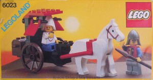 LEGO 6023 Maiden's Cart [Castle: Lion Knights] z instrukcją | zamek rycerze powóz dama