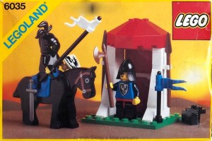 LEGO 6035 Castle Guard [Castle: Black Falcons] z instrukcją | zamek rycerze namiot czarny rycerz