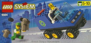 LEGO 6564 Recycle Truck [Town Jr.: Traffic] z instrukcją i pudełkiem | city miasto śmieciarka wywóz śmieci