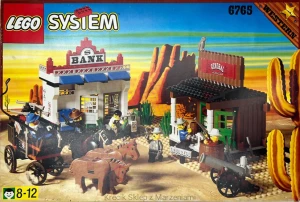 LEGO 6765 Gold City Junction [Western: Cowboys] z instrukcją | dziki zachód bank szeryf