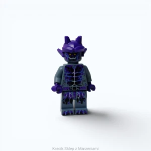 Figurka LEGO nex072 Stone Stomper - Fully Cracked Open Chest and Legs, Open Mouth, Dark Purple Gargoyle Horns [NEXO KNIGHTS] | minifigurka ludzik