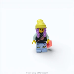 Figurka LEGO hs003 Parker L. Jackson - Black Top with Beanie (Open Mouth Smile / Scared) [Hidden Side] | minifigurka ludzik