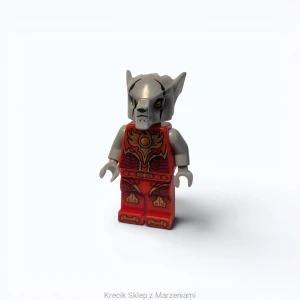 Figurka LEGO loc146 Worriz - Fire Chi, Light Bluish Gray Hands [LEGENDS OF CHIMA] | minifigurka ludzik