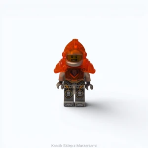 Figurka LEGO nex080 Lance Richmond - Trans-Neon Orange Visor and Armor [NEXO KNIGHTS] | minifigurka ludzik