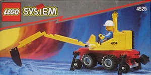 LEGO 4525 Road and Rail Repair [Train: 9V] z instrukcją | city miasto pociąg koparka trains