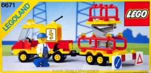 LEGO 6671 Utility Repair Lift [Classic Town: Traffic] z instrukcją | city miasto dźwig mechanik elektryczny