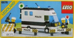 LEGO 6676 Mobile Command Unit [Classic Town: Police] z instrukcją | city miasto policja samochód policyjny