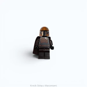 Figurka LEGO sw1079 Mandalorian Tribe Warrior - Male, Dark Brown Cape, Dark Orange Helmet [Star Wars : Star Wars The Mandalorian] | minifigurka ludzik