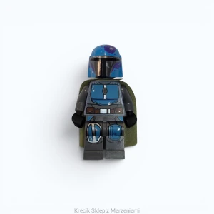 Figurka LEGO sw1080 Mandalorian Tribe Warrior - Male, Olive Green Cape, Dark Azure Helmet [Star Wars : Star Wars The Mandalorian] | minifigurka ludzik