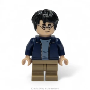 Figurka LEGO hp175 Harry Potter - Dark Blue Open Jacket over Sand Blue Shirt, Dark Tan Medium Legs [Harry Potter : Prisoner of Azkaban] | minifigurka ludzik