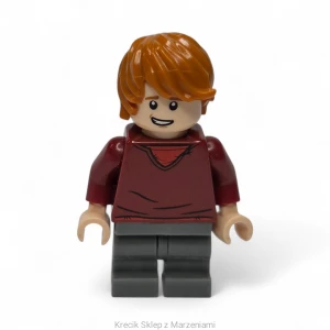 Figurka LEGO hp180 Ron Weasley - Dark Red Sweater, Dark Bluish Gray Medium Legs [Harry Potter : Prisoner of Azkaban] | minifigurka ludzik