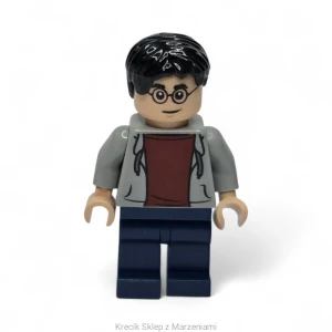 Figurka LEGO hp213 Harry Potter - Light Bluish Gray Hooded Sweatshirt [Harry Potter] | minifigurka ludzik