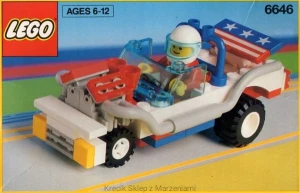 LEGO 6646 Screaming Patriot [Classic Town: Race] z instrukcją | city miasto samochód wyścigówka