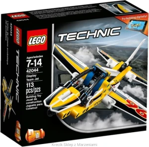LEGO 42044 Display Team Jet [Technic: Model: Airport] z instrukcją i pudełkiem (NOWY z otwartym pudełkiem) | samolot