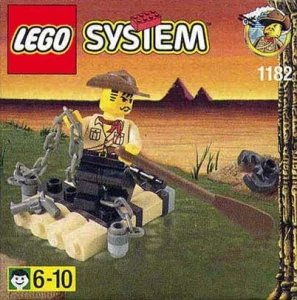 LEGO 1182 Adventurers Raft [Adventurers: Desert] z instrukcją | adventures tratwa Johnnie Thunder