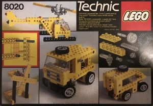 LEGO 8020 Building Set [Technic: Universal Building Set] z instrukcją i pudełkiem