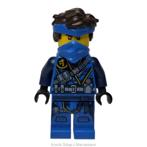 Figurka LEGO njo0692 Jay - The Island, Mask and Hair with Bandana [NINJAGO : The Island] | minifigurka ludzik