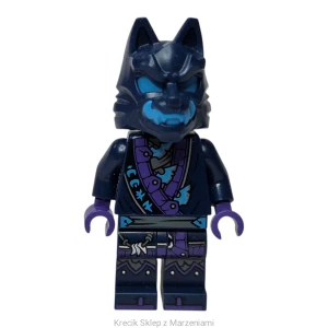 Figurka LEGO njo0857 Wolf Mask Warrior - Dark Blue and Dark Azure Mask [NINJAGO : Dragons Rising Season 2] | minifigurka ludzik