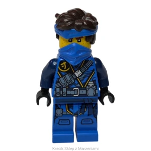 Figurka LEGO njo0692 Jay - The Island, Mask and Hair with Bandana [NINJAGO : The Island] | minifigurka ludzik