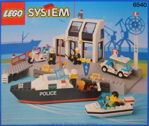 LEGO 6540 Pier Police [Classic Town: Police] z instrukcją | city miasto policja morska posterunek port