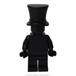 Figurka LEGO pln201 Plain Magician, Black Torso, Black Legs, Black Head, Black Top Hat (Monochrome) [FIRST LEGO League] | minifigurka ludzik