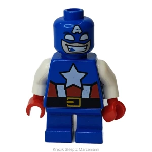 Figurka LEGO sh0250 Captain America - Short Legs [Super Heroes (Marvel) : Mighty Micros : Avengers] | minifigurka ludzik