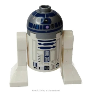 Figurka LEGO sw0527a Astromech Droid, R2-D2 - Flat Silver Head, Lavender Dots and Small Receptor [Star Wars] | minifigurka ludzik