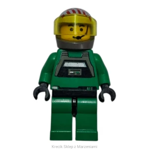 Figurka LEGO sw0031 Rebel Pilot A-wing - Yellow Head, Trans-Yellow Visor, Green Jumpsuit [Star Wars : Star Wars Episode 4/5/6] | minifigurka ludzik