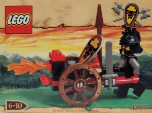 LEGO 4807 Fire Attack [Castle: Knights' Kingdom] | zamek rycerze wózek Cedric The Bull