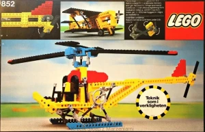 LEGO 852 Helicopter [Technic: Expert Builder] z instrukcją i pudełkiem | samolot helikopter wiatrak
