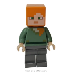 Figurka LEGO min026 Alex - Flat Silver Legs [Minecraft] | minifigurka ludzik