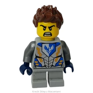 Figurka LEGO nex058 Clay Moorington - Hair, Short Legs (Kid Clay) [NEXO KNIGHTS] | minifigurka ludzik
