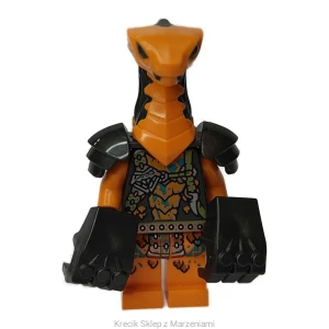 Figurka LEGO njo0752 Boa Destructor - Harness Torso, Orange Head, Shoulder Pads [NINJAGO : Core] | minifigurka ludzik