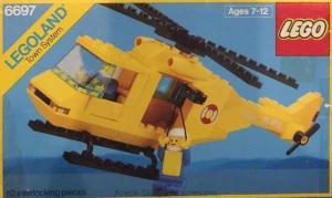 LEGO 6697 Rescue-I Helicopter [Classic Town: Coast Guard] | city miasto helikopter ratunkowy ratownicy