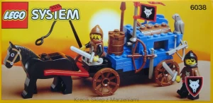 LEGO 6038 Wolfpack Renegades [Castle: Wolfpack] z instrukcją | zamek rycerze wilki powóz