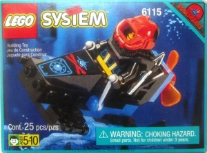 LEGO 6115 Shark Scout [Aquazone: Aquasharks] | skuter podwodny akwarekin