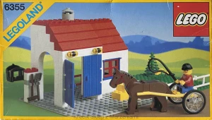 LEGO 6355 Derby Trotter [Classic Town: Recreation] z instrukcją | city miasto stajnia stadnina koń