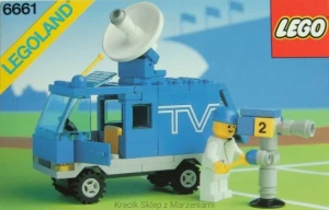 LEGO 6661 TV Van / Mobile TV Studio [Classic Town: Traffic] z instrukcją | city miasto wóz telewizyjny