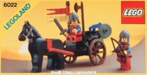 LEGO 6022 Horse Cart [Castle: Crusaders & Lion Knights] z instrukcją | zamek rycerze powóz wóz koń