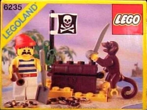 LEGO 6235 Buried Treasure [Pirates: Classic Pirates] | piraci pirat skarb małpka