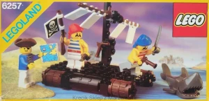 LEGO 6257 Castaway's Raft [Pirates: Classic Pirates] z instrukcją | piraci pirat tratwa