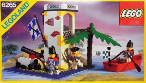 LEGO 6265 Sabre Island [Classic Pirates: Imperial Soldiers {Bluecoats}] z instrukcją | piraci żołnierze wyspa wieża strażnica