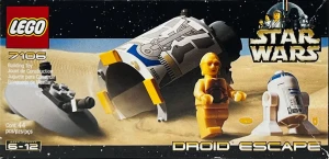 LEGO 7106 Droid Escape [Star Wars: Star Wars Episode 4/5/6] z instrukcją | Gwiezdne Wojny R2-D2 C-3PO