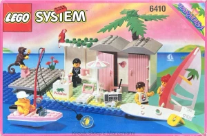 LEGO 6410 Cabana Beach [Town: Paradisa] z instrukcją i pudełkiem | city miasto paradise plaża windsurfing