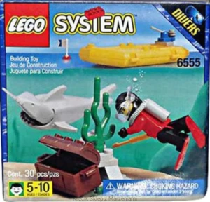 LEGO 6555 Sea Hunter [Town: Divers] | city miasto nurkowie ryba piła rekin ponton