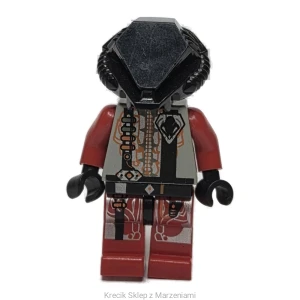 Figurka LEGO sp047 UFO Zotaxian Alien - Red Pilot with Plain Black Helmet (Chamon) [Space : UFO] | minifigurka ludzik