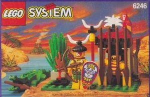 LEGO 6246 Crocodile Cage [Classic Pirates: Islanders] z instrukcją | piraci wyspiarze Król Kahuka krokodyl