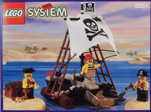 LEGO 6261 Raft Raiders [Pirates: Classic Pirates] z instrukcją | piraci pirat tratwa