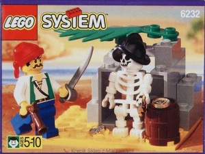 LEGO 6232 Skeleton Crew [Pirates: Classic Pirates] | piraci pirat skarb szkielet