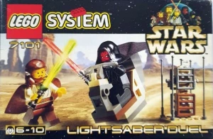 LEGO 7101 Lightsaber Duel [Star Wars: Star Wars Episode 1] z instrukcją | Gwiezdne Wojny Darth Mail Qui-Gon Jinn